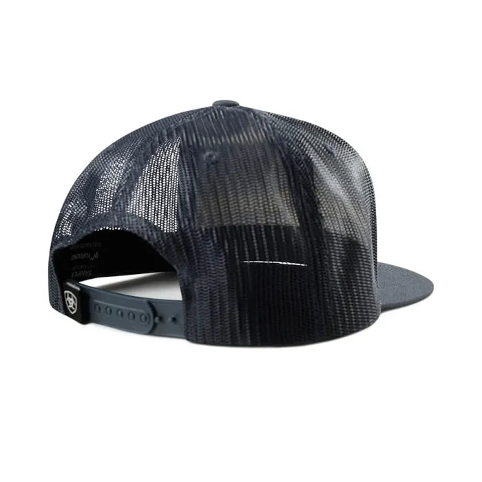 Ariat A300092103 Men's Shield & Boot Stitch Ribbon Snapback Cap back view