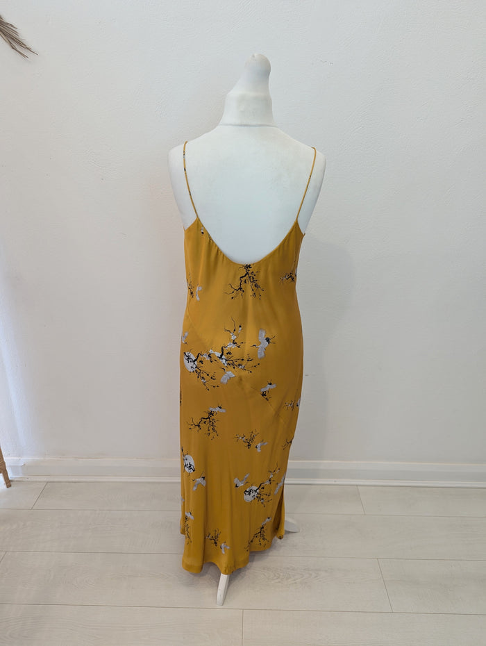 All Saints Mustard Slip Dress 14