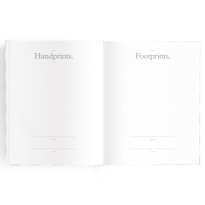 Baby Book Blue Check - 3rd Edition - SECONDS