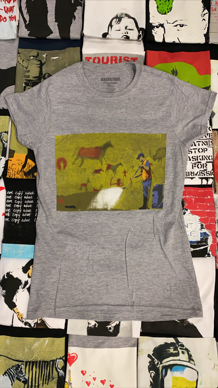 Banksy Cave Painting Women's T-shirt