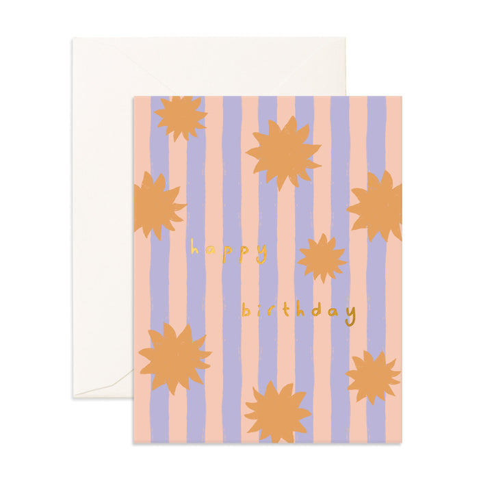Birthday Suns Stripe Greeting Card - PRE-ORDER (SEPTEMBER)
