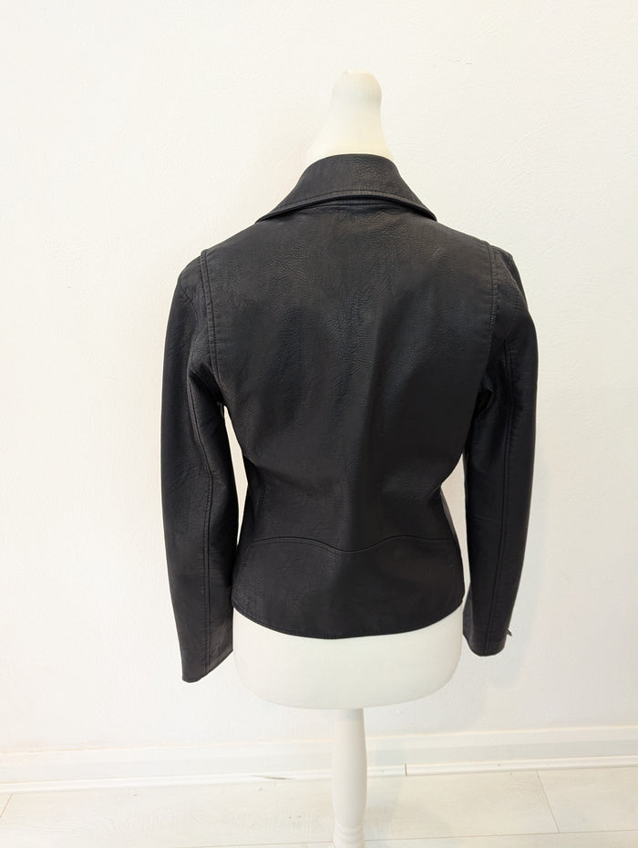 Blank NYC Pleather Biker Jacket L