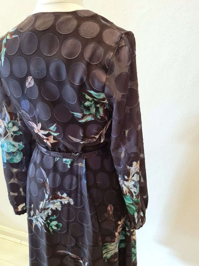 Coast Floral Wrap Dress Size 16