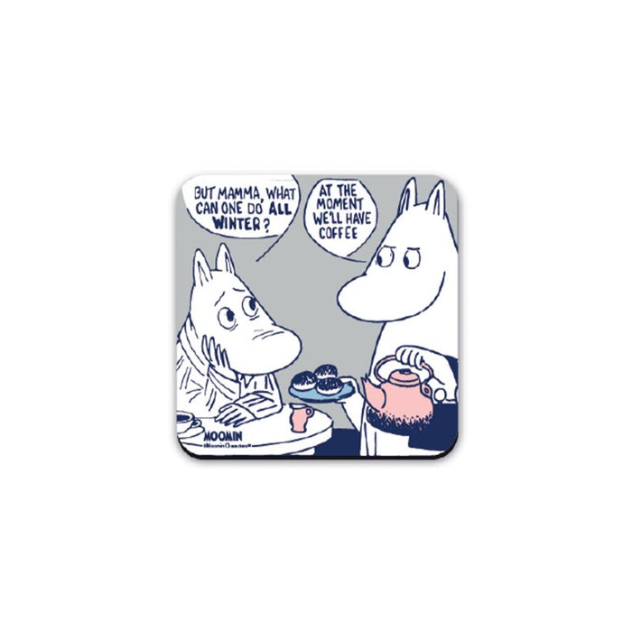 Coaster Single Moomin-"What Can One Do All Winter" Moomin