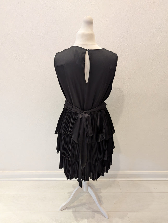 Cos Black Pleated Dress 44