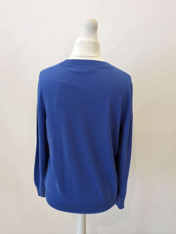 Cos blue wool jumper M