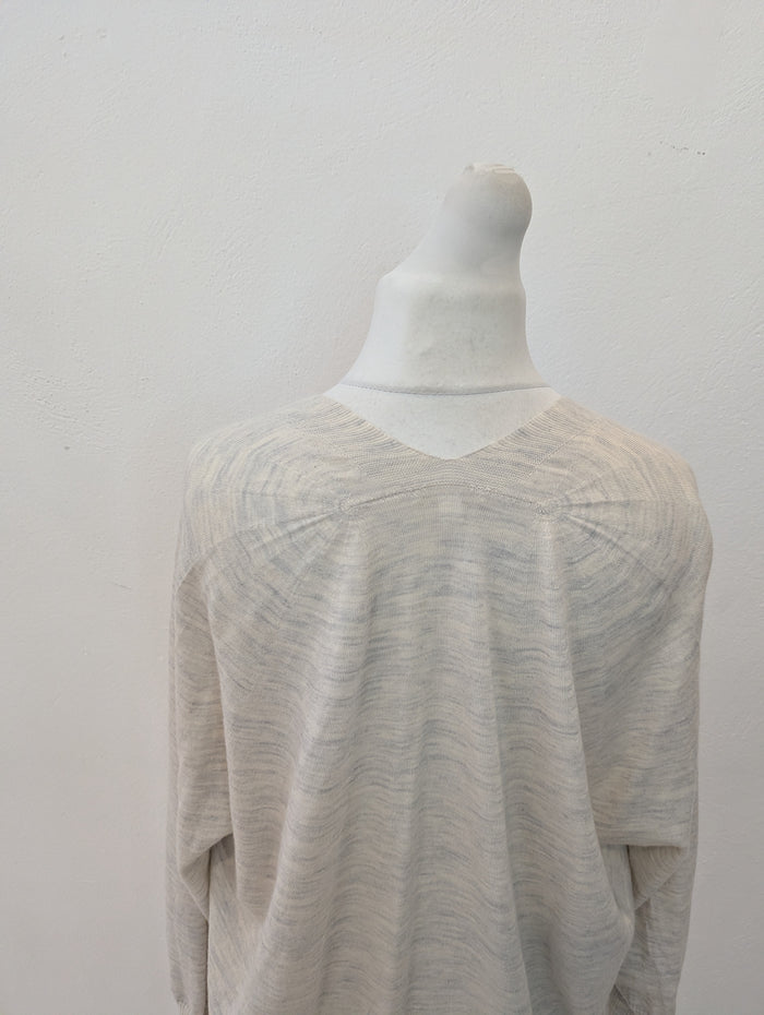 Cos Grey Wool Cardigan Small