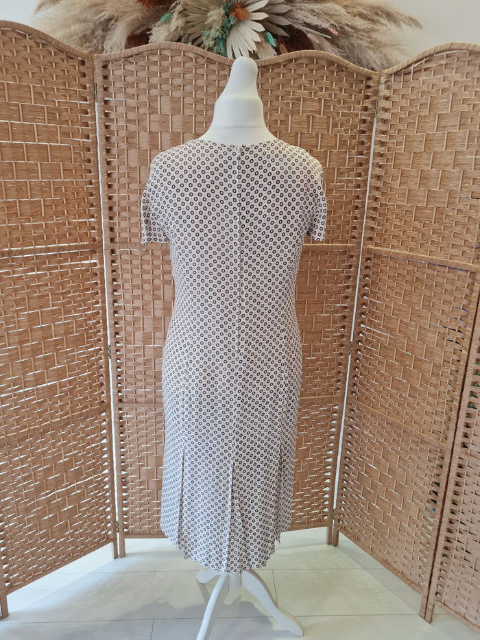 Cream and Brown Midi 12/14