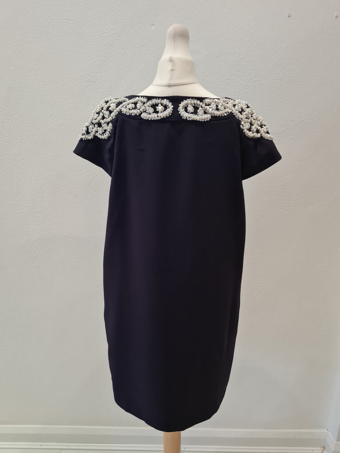Darling Navy Pearl Dress Large