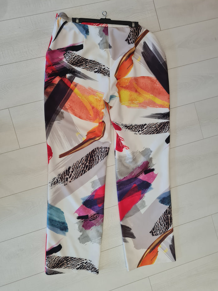 Dos Two Piece Print Trouser Set Size 18/20 New