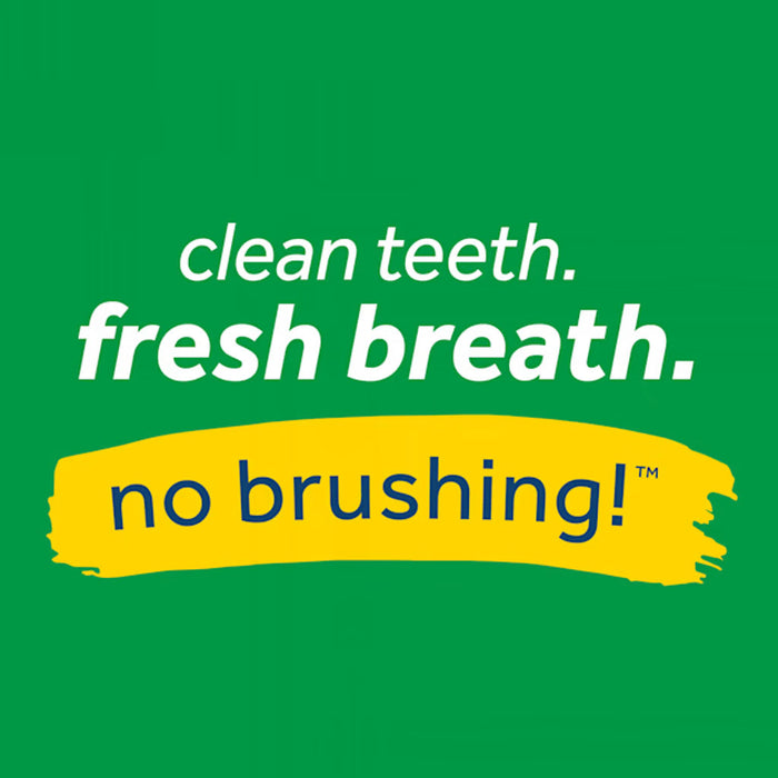 Clean teeth,fresh breath. No brushing.