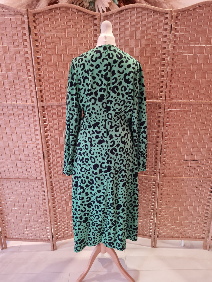 Girl In Mind green/black dress 10