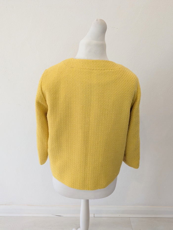H&M Yellow Boucle Jacket 12