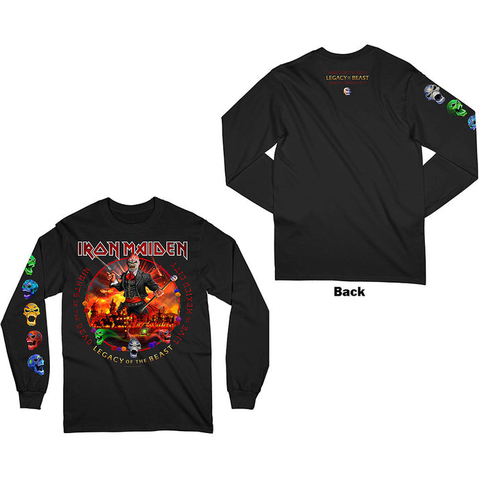 Iron Maiden Long Sleeved T Shirt - Nights Of The Dead Rock Off
