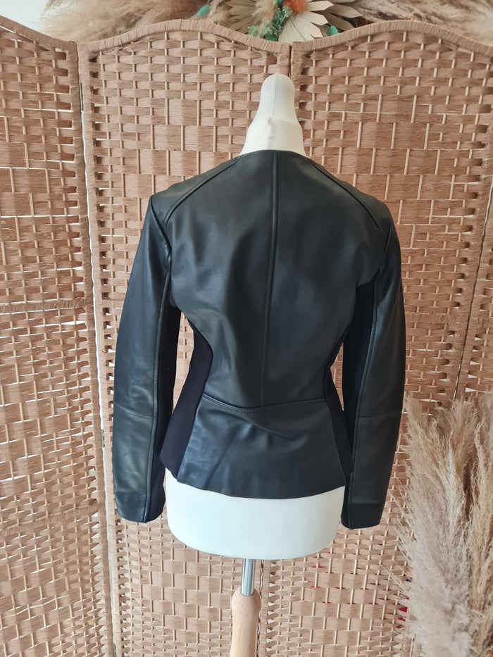 Jaeger Black Leather Jacket 8