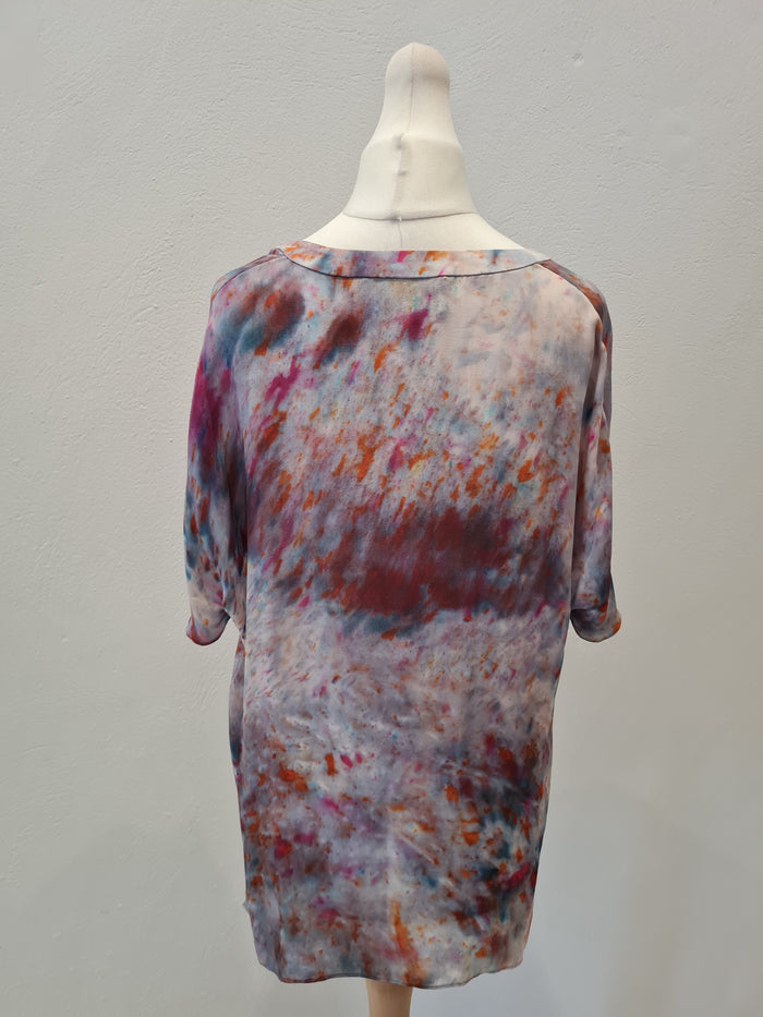 Jigsaw Grey silk multi tops 12