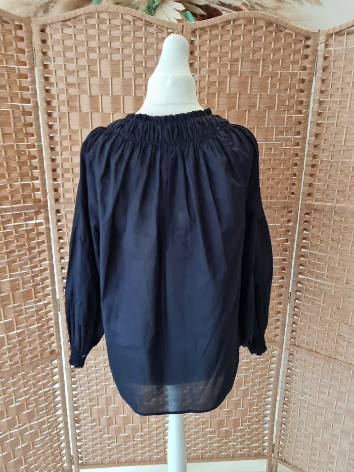 Jigsaw Navy Kaftan Top Size 18 NWT RRP £90