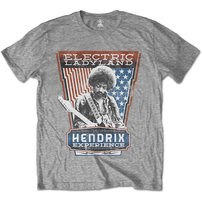 Jimi Hendrix Unisex T-shirt- Electric Ladyland Rock Off