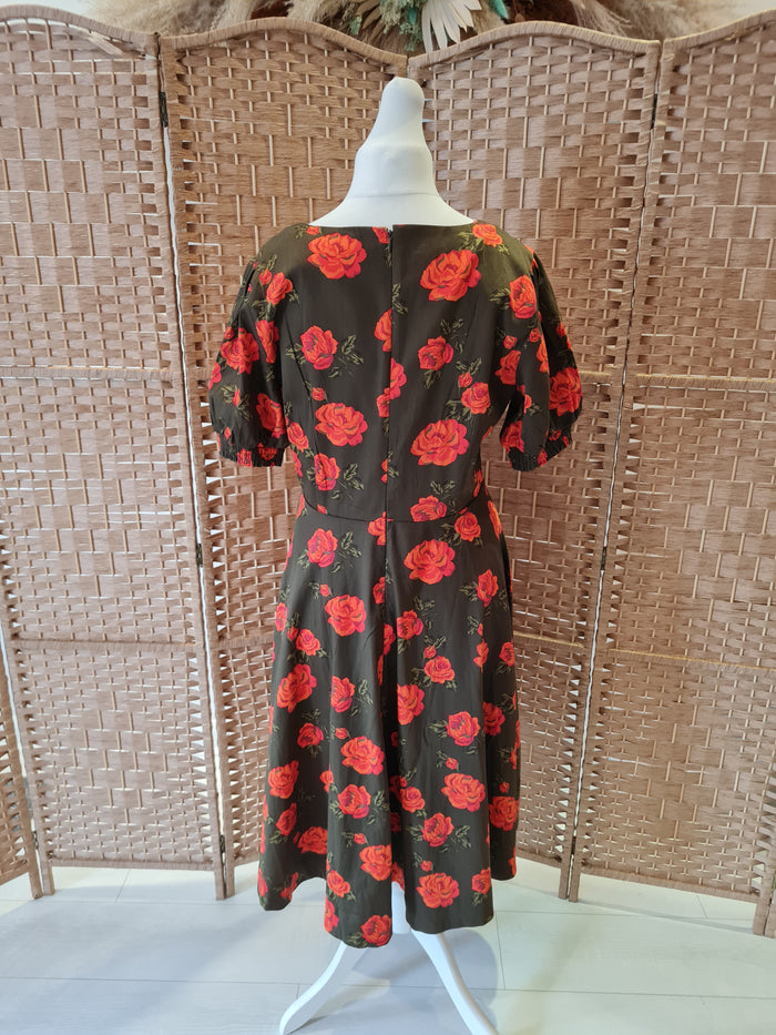 Joe Browns Olive Rose dress 16