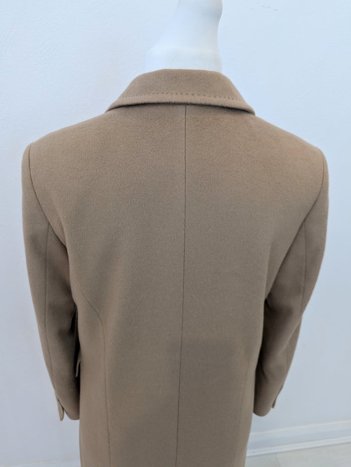 Johnstons of Elgin camel cashmere coat S