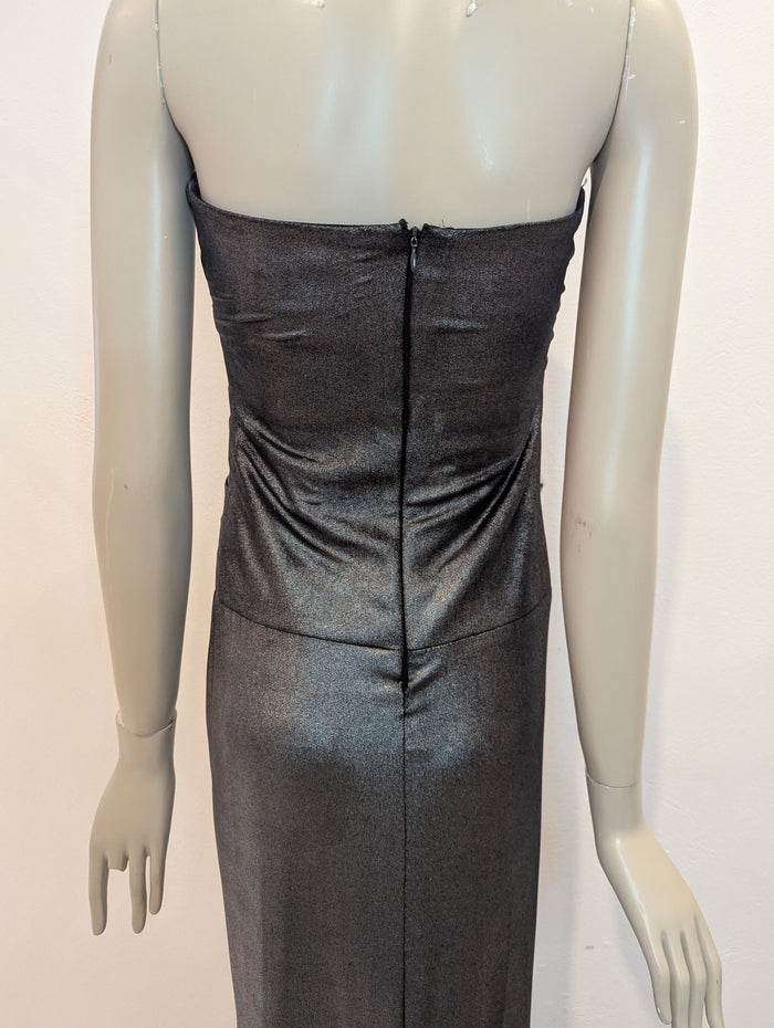 Joseph Ribkoff Grey Strapless Maxi 10