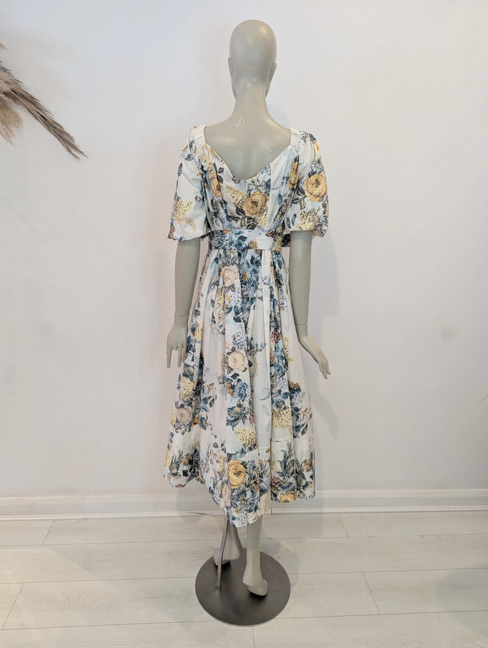 Karen Millen x Lydia Millen floral sateen dress 22 NWT RRP £159