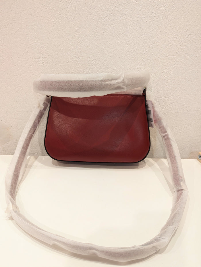 Kate Spade Bag Staci Leather Flap Red Curran RRP £450