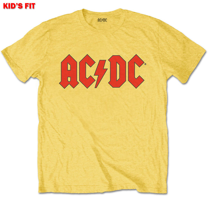 Kids AC/DC T-Shirt - Logo - Yellow Rock Off