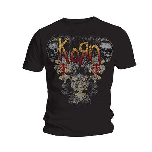 KORN Unisex T-shirt- Skulldelis Rock Off