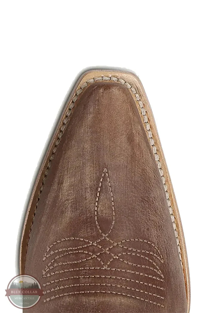Circle G L6355 Women's Embroidery Triad Bronze Snip Toe Cowboy Boot toe view