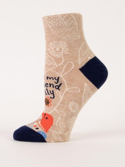 Love My Lil' Friend Family W-Ankle Socks BLUEQ