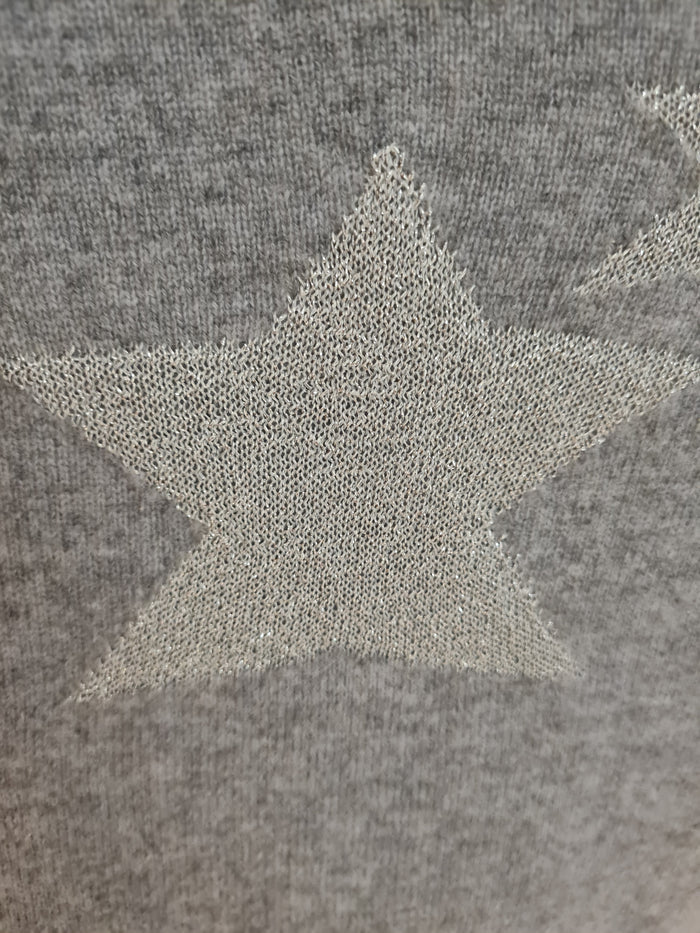 Madeline Grey Star Cashmere Jumper 14/16