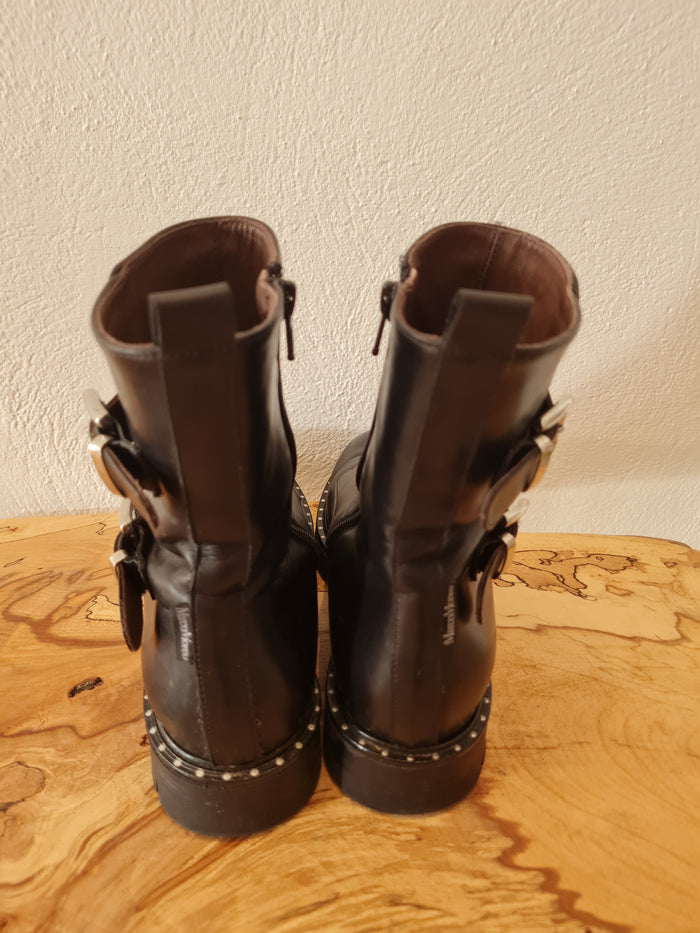 Marco Moreo black embellished boots 3.5