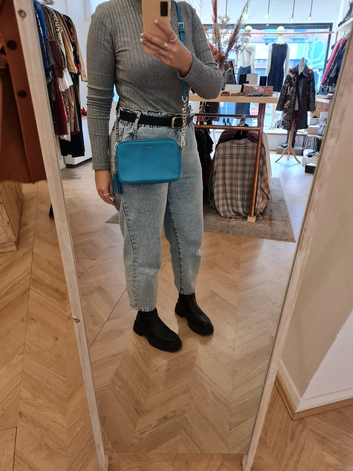 Michael Kors Turquoise/Silver Crossbody NWT RRP £195