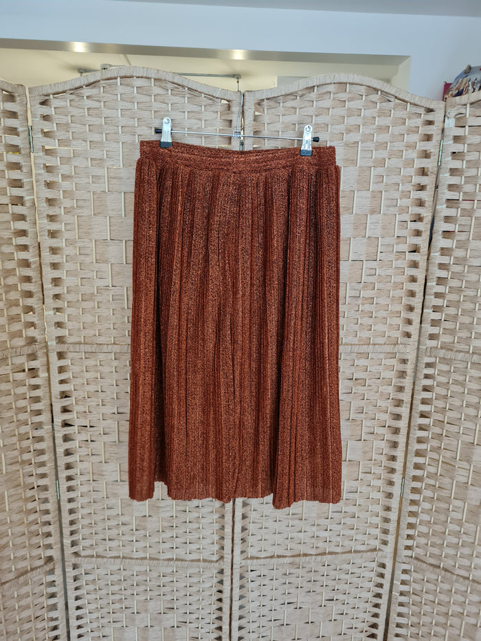 MNG Rust Glitter Skirt L