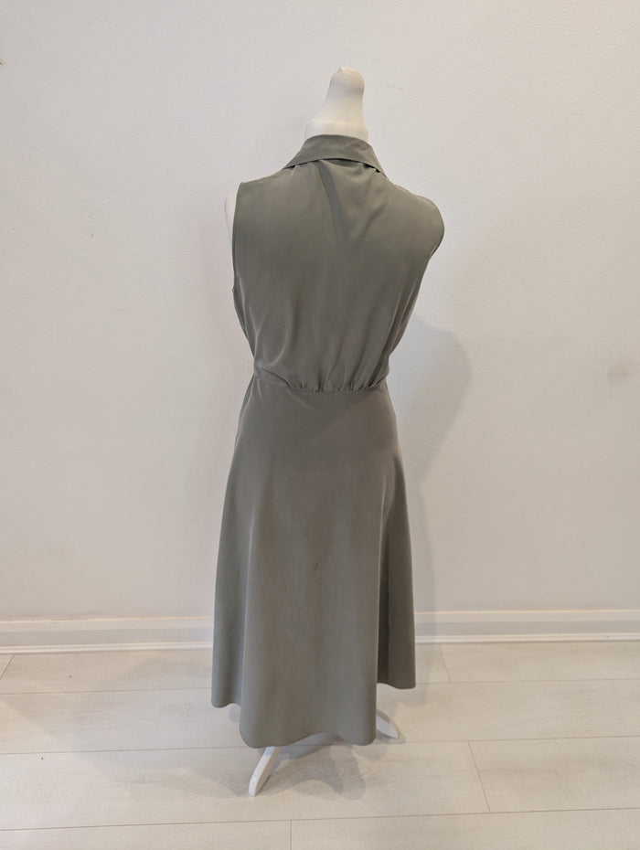 MNG Suit Khaki Wrap dress L