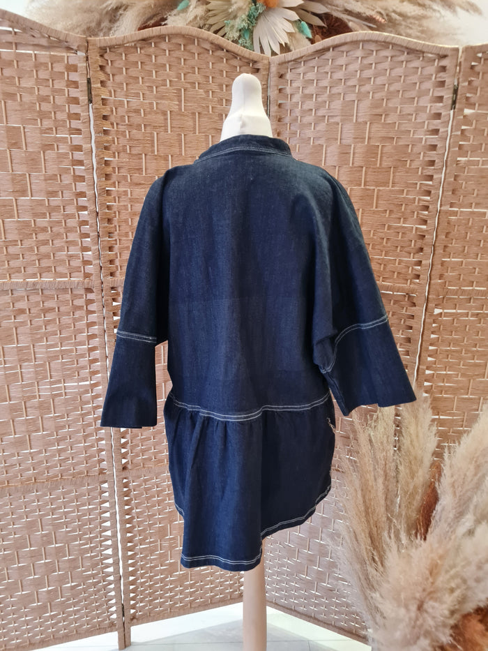 Morrison Denim Peplum Top L