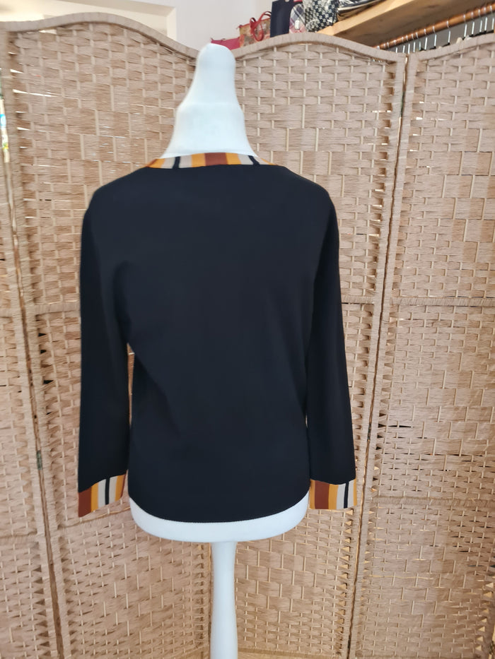 Mudflower Black/Tan Trim Jumper Size 14