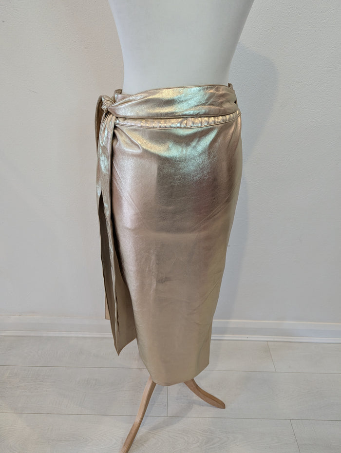 Never Fully Dressed Gold skirt 8 NWT