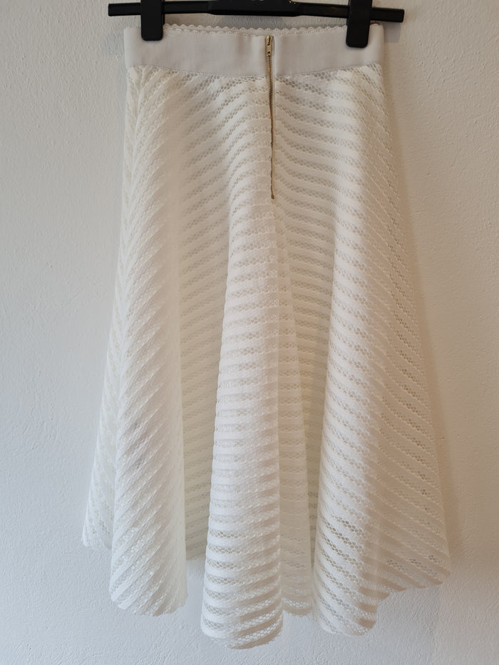 New Look White Skater skirt 8