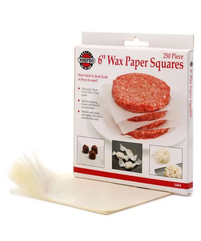 Norpro 6" Wax Paper Squares 250pc.