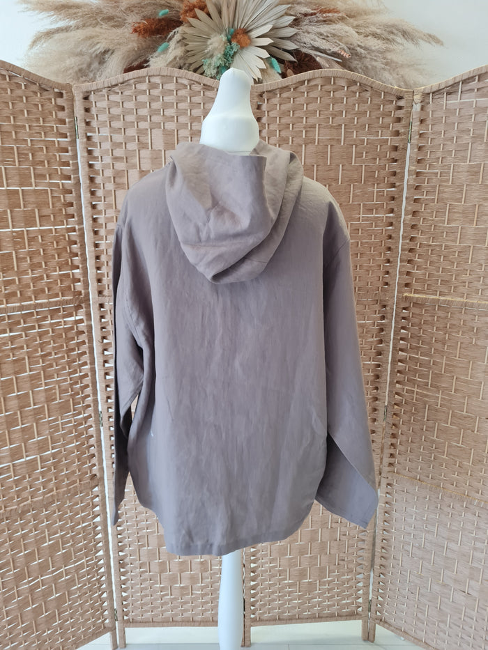 Pangaia Aloe Linen Hoodie L