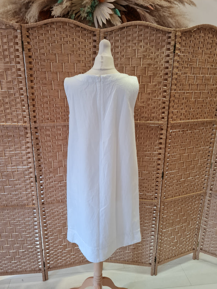 Penny Black White Linen Shift 10