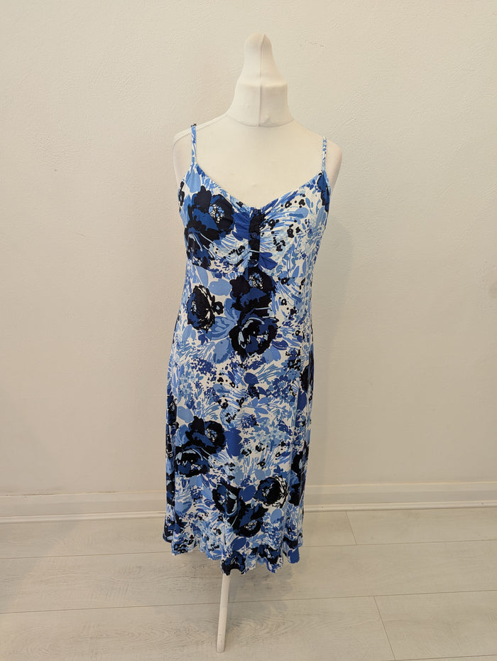 Per Una Blue Flower Dress & Shrug 18L