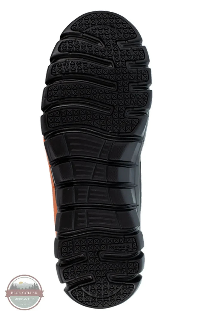 Reebok RB4050 Men's Sublite Cushion Work Athletic Shoe Composite Toe in Black outer sole view