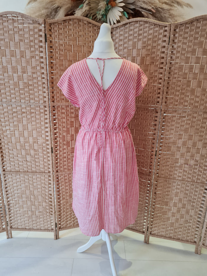 Rebellion Red/White Stripe Dress L