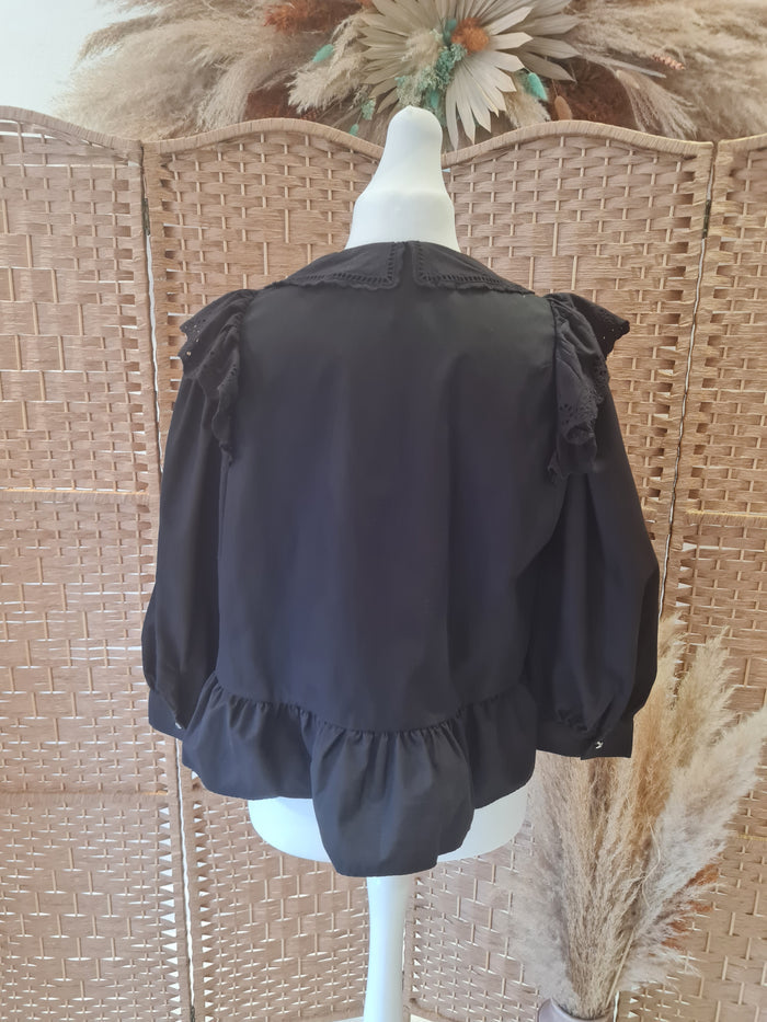 River Island Black blouse 16