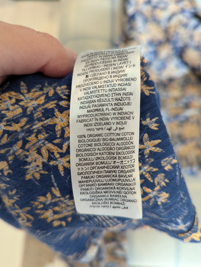 Seasalt Cornwall blue floral dress 16