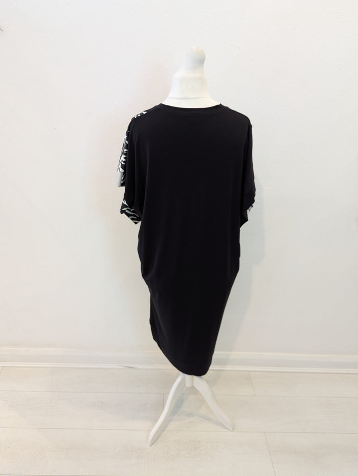 Seva Black/White Jersey Dress XL
