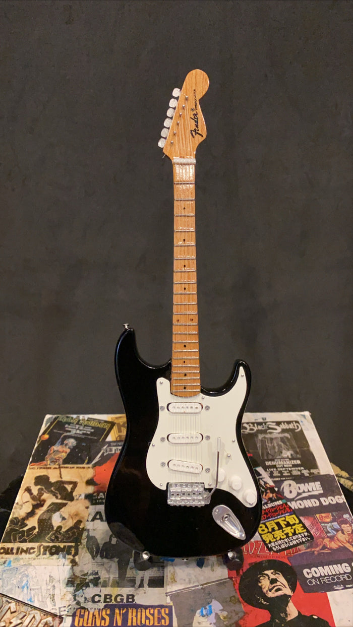 Stratocaster Black Miniature Guitar